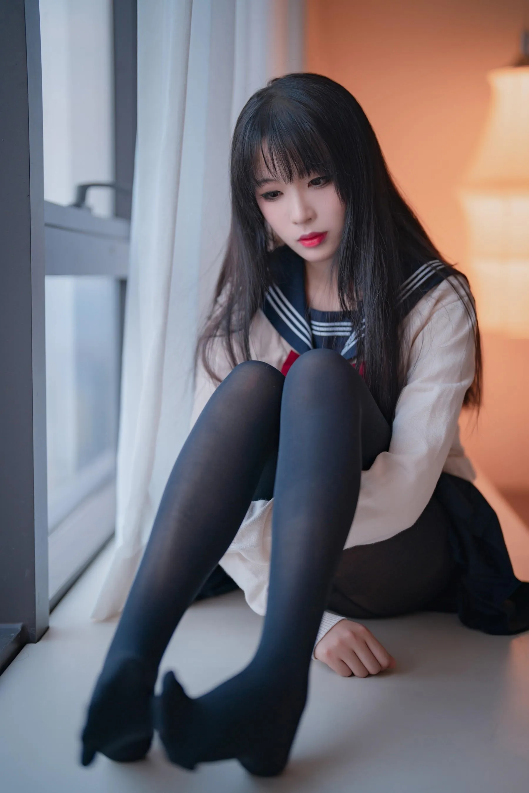轩萧学姐 – NO.42 JK厚裤袜-写真 [33P]插图8